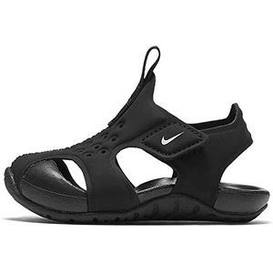 Nike Unisex Baby Sunray Protect 2 (Td) doorlopende plateausandalen, 4 peuters, Zwart Zwart Wit 001, 22 EU