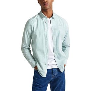 Pepe Jeans Heren Perzik Shirt, Groen (Jungle Green), XXL, Groen (Jungle Green), XXL