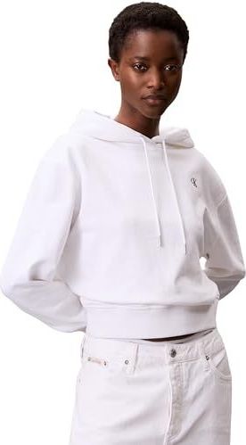 Calvin Klein - Hoodie - Brilliant White - LS ARCHIVE TERRY PO HOOD
