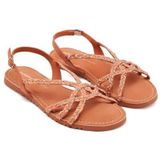 Gioseppo - Wiota - Sandalen - Glanzende Raffia Bandjes - Leren Zool