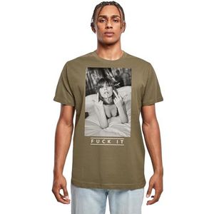 Mister Tee Heren Fuck IT 2.0 Tee S Olive, olijfgroen, S