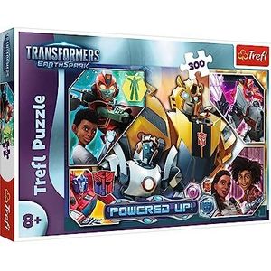 Trefl - Transformers: EarthSpark, In de Wereld van Transformers - Puzzels 300 Elementen - Kleurrijke Puzzels met Sprookjesfiguren, Creatief Vermaak, Leuk voor Kinderen Vanaf 8 jaar
