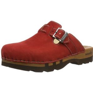 Woody heren lukas slippers, rood, nubuckrood, 41 EU