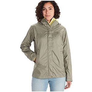 Marmot Women's Wm's PreCip Eco Jacket, Waterproof Jacket, Lightweight Hooded Rain Jacket, Windproof Raincoat, Breathable Windbreaker, Ideal for Running and Hiking, Vetiver, XXL