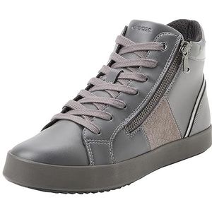 Geox D BLOMIEE D sneakers voor dames, donkergrijs (Dark Grey), 36 EU, Dk Grey, 36 EU