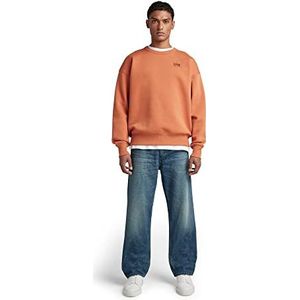 G-STAR RAW Heren Unisex Core Oversized Sweatshirt, Brown (Autumn Leaf C235-8847), L