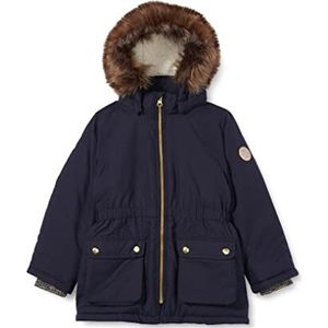 NAME IT Meisjes Nmfmabe Parka Jacket Pb Camp Anorak, Dark Sapphire, 80 cm