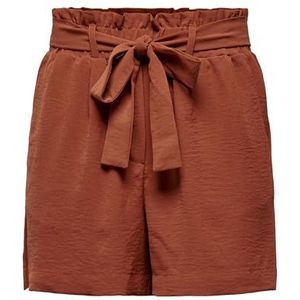 ONLY Onlmette Lavender Paperbag Shorts Noos W, bruin, XXL