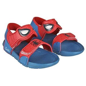Spiderman Sandalen - Blauw en Rood - Maat 24/25 - Gemaakt van 100% EVA - Strand Sandalen met Klittenbandsluiting - Origineel Product Ontworpen in Spanje