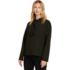 TOM TAILOR Denim Dames geruite hoodie 1029370, 28581 - Olive Black Houndstooth, XS