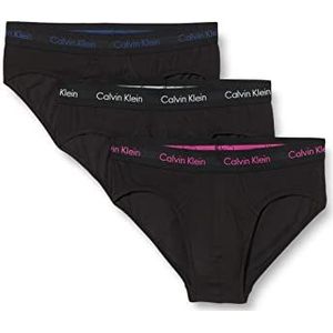 Calvin Klein Heren slips (Pack van 3), B-slv Sprgs, Pal Roze, Blauw Dpts Lgxl, XS