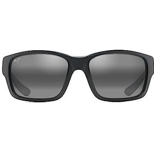 Maui Jim MANGROVES bril, zwart met grijze binnenkant, 60/18/125 uniseks, volwassenen, Zwart met grijze binnenruimte, 60/18/125