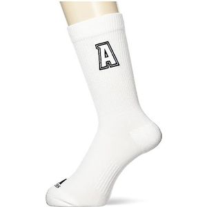 adidas HY4730 VARSITY SOCK 1P Sokken Unisex Volwassenen Wit/Zwart Maat KXL