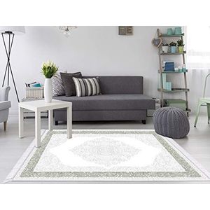 Homemania HALI-99566 tapijt, bedrukt, ovaal, 1 bedrukt, modern, meerkleurig van stof, 80 x 120 x 0,1 cm