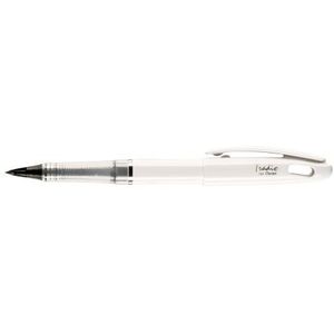 Pentel TRJ94W-A Tradio Black and White Edition Pennen met flexibele kunststof veerpunt behuizing, hoogglans, wit/zwart