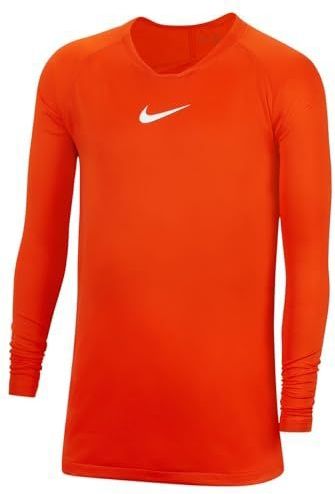 Nike - Y Nk Df Park 1Stlyr Jsy Ls - Top Met Lange Mouwen - Safety Orange/White