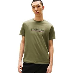 Tommy Hilfiger - Brand Love Tee - T-shirt - Green - Katoen