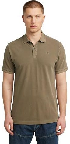 G-Star Raw - Dunda Overdyed Slim Polo - Bruin - T-shirt