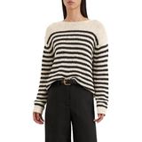 Marc O'Polo - Gebreide Pullover - Katoenmix - All-over Gestreept Motief - Comfort Fit