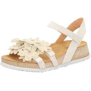 Think! dames KOAK chromfrei gegerbte nachhaltige Sandale, IVORY/KOMBI 1010