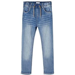 NKMROBIN Jeansbroek, regular fit, voor jongens, tailleband, slim, blauw (light blue denim)