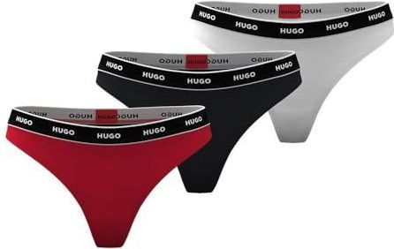 HUGO - Stripe 50480150 - String - Zwart - 3-pack