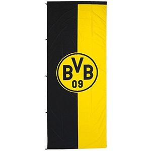 BVB 89134400 Hijsvlag, 150x400 cm, Portret Formaat, Zwart en Geel