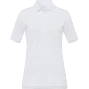Style Cleo poloshirt effen in piqué-kwaliteit, wit (99), 36