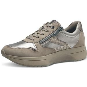 MARCO TOZZI Laced 2-23722-43 Sneakers voor dames, Taupe Kam, 36 EU