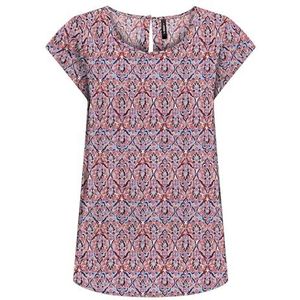 Onlnova Life VIS S/S TOP AOP, Rood Orange/Aop: 591 Soul, 34