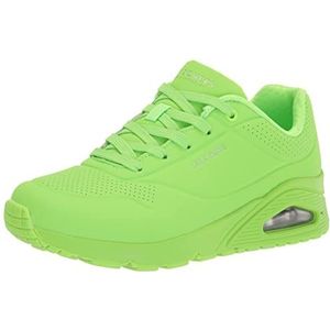 Skechers - Uno Night Shades - Damessneakers - Groen - Synthetisch Durabuck