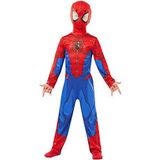 Rubie's Kostuum Spider-Man, Marvel, klassiek, voor kinderen, blauw-rood, maat XL, 9-10 jaar, 140 cm