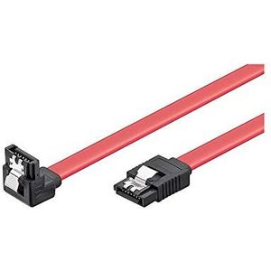 Wentronic HDD S-ATA kabel 1,5 GBs/3 GB (S-ATA L-Type naar L-Type 90) 0,5 m rood