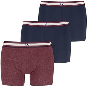 Levis Men Injected SLUB Boxer Brief 3P, rood/marineblauw, M