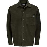 JACK & JONES - Overhemd - Donkergroen - Comfort Fit - Corduroy