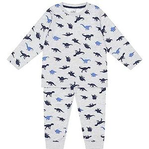 SALT AND PEPPER Jongens Jongens Pyjama Dino Pyjama Set, lichtgrijs gem, 116-122