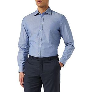 Hackett London Chambray Eng Stripe Overhemd voor heren, 564chambray, XL
