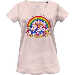 Disney T-shirt dames, Roze, XL