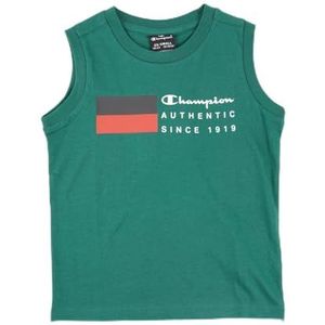 Champion Legacy Graphic Shop B - Authentic Since S/L Crewneck T-shirt, bosgroen, 7-8 jaar kinderen en jongens SS24, Bos Groen