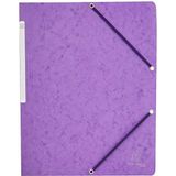 Exacompta 5568E hoekspanmap (Manila-karton, 400 g, DIN A4) 1 stuk, violet