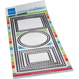 Marianne Design Craftables, Slim line Frames, voor Paper Craft Projects, Zilver of Wit, One size