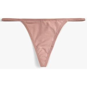Koton Dames katoenen basic string slipje ondergoed, Roze (295), M