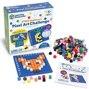 Learning Resources STEM Explorers Pixelkunst, 402 delen, leeftijd 5+, STEM-speelgoed voor kinderen, basis van coderen voor kinderen, STEM-activiteiten voor in de klas