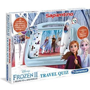 Clementoni Puzzel Game Travel Quiz Frozen 2 veelkleurig