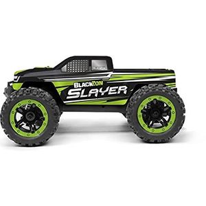 Blackzon Slayer 1/16TH 4WD elektrische truck zwart/groen geborsteld 1:16 RC modelauto elektrische Monstertr
