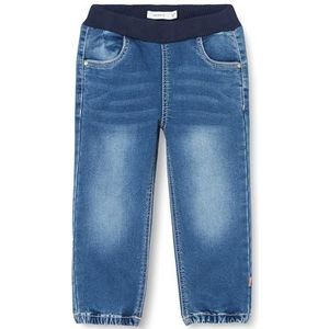 Bestseller A/s NMFBELLA Baggy R Fleece Jeans 6236-AN P, donkerblauw (dark blue denim), 92 cm