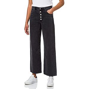 BOSS Modern Barrel 2.0 Regular Fit jeans voor dames, van donkergrijs denim in cropped-lengte, Charcoal18, 30