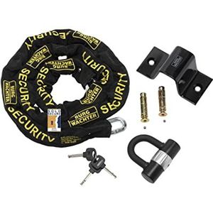 Burg-Wachter 2M Verkocht Secure Gold Bike Chain, Lock en Ground Anker Kit