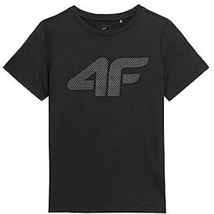 4F JUNIOR T-shirt voor jongens, zwart (deep black), 122 cm