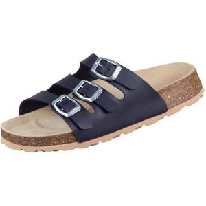 Superfit Jungen FUSSBETTPANTOFFEL Hausschuhe, BLAU 8000